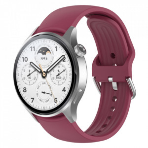 Curea pentru Huawei Watch GT 2 46mm / GT 3 46mm, Xiaomi Watch S1 Pro / Active - Techsuit Watchband (W003) - Wine Red - Img 3