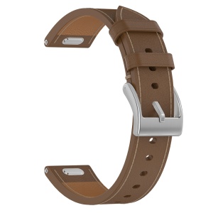 Curea pentru Huawei Watch GT 4 (41mm)/W1/Honor Watch S1/Garmin Venu 2S/Vivoactive 4S - Techsuit Watchband 18mm (W073) - Brown - Img 4