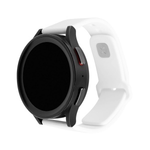 Curea pentru Samsung Galaxy Watch 4/5/Active 2, Huawei Watch GT 3 (42mm)/GT 3 Pro (43mm) - Fixed Silicone Sporty Strap Set - White - Img 1