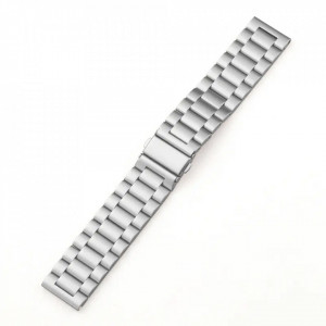 Curea pentru Samsung Galaxy Watch 4/5/Active 2, Huawei Watch GT 3 (42mm)/GT 3 Pro (43mm) - Techsuit Watchband 20mm (W010) - Silver - Img 2