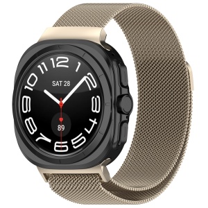 Curea pentru Samsung Galaxy Watch Ultra 47mm / Watch Ultra 2 - Techsuit Watchband 35mm (W009) - Natural Titanium