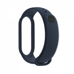 Curea pentru Xiaomi Mi Band 5 / 5 NFC / 6 / 6 NFC / Amazfit Band 5 - Techsuit Watchband (W013) - Dark Blue - Img 3