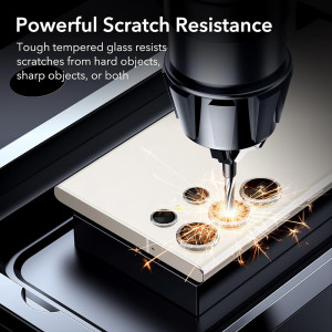 Folie Camera pentru Samsung Galaxy S24 Ultra - ESR Lens Protector Tempered Glass - Silver - Img 4