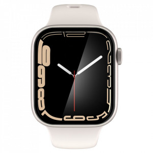 Folie pentru Apple Watch 7 / 8 41mm (set 2) - Spigen ProFlex EZ Fit - Black - Img 5