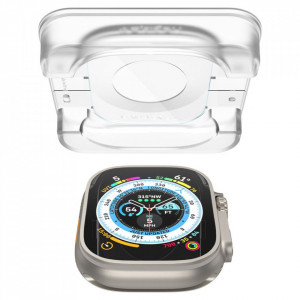Folie pentru Apple Watch Ultra / Ultra 2 (set 2) - Spigen Glas.TR EZ FIT - Clear - Img 4