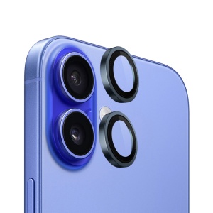 Folie pentru iPhone 16 / iPhone 16 Plus - Blueo Original Metal Frame Lens Protector - Blue