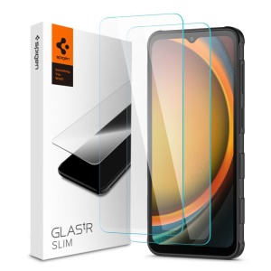 Folie pentru Samsung Galaxy Xcover7 / Xcover7 Pro (set 2) - Spigen Glas.tR Slim - Clear - Img 1