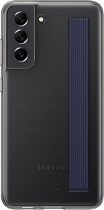 Galaxy S21 FE; Clear Strap Cover; Dark Gray