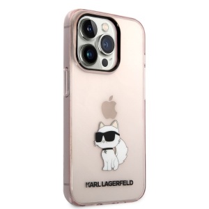 Husa iPhone 14 Pro Max - Karl Lagerfeld Hardcase (KLHCP14XHNCHTCP) - Pink Ikonik Choupette - Img 7