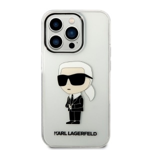 Husa iPhone 14 Pro Max - Karl Lagerfeld Hardcase Transparent (KLHCP14XHNIKTCT) - Ikonik Karl Lagerfeld - Img 3