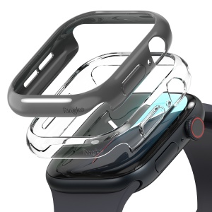Husa pentru Apple Watch 10 42mm (set 2) - Ringke Slim - Clear / Dark Gray - Img 1