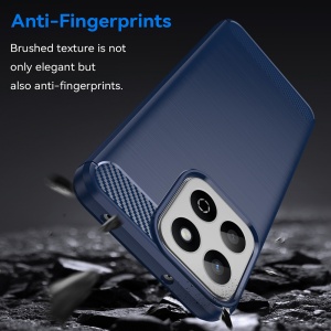 Husa pentru Honor 200 Smart / X7c - Techsuit Carbon Silicone - Blue - Img 2