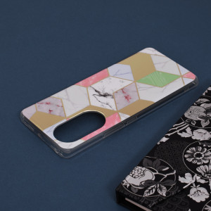 Husa pentru Huawei nova 9 / Honor 50 - Techsuit Marble Series - Purple Hex - Img 5