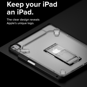 Husa pentru iPad Air 13 (2024) - Ringke Fusion Sketch Stand - Smoke Black - Img 7