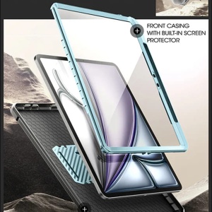 Husa pentru iPad Air 13 (2024) - Supcase Unicorn Beetle Pro - Arctic Blue - Img 4