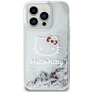 Husa pentru iPhone 11 - Hello Kitty Hardcase Liquid Glitter Charms Kitty Head (HKHCN61LIKHET) - Silver - Img 3