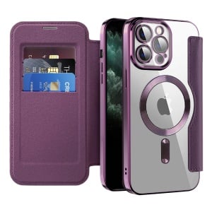 Husa pentru iPhone 11 Pro Max - Techsuit SmartMag Book Case - Purple