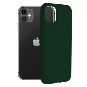 Husa pentru iPhone 11 - Techsuit Soft Edge Silicone - Dark Green - Img 1
