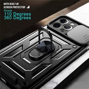 Husa pentru iPhone 13 mini - Techsuit CamShield Series - Black - Img 3