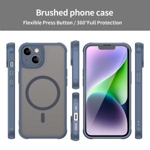 Husa pentru iPhone 13 - Techsuit HaloFrost II MagSafe - Navy Blue - Img 3
