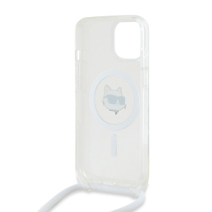 Husa pentru iPhone 14 - Karl Lagerfeld IML MagSafe (KLHMP14SHCCHNT) - Transparent Choupette Head&Cord - Img 6