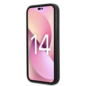 Husa pentru iPhone 14 Pro - Karl Lagerfeld Saffiano (KLHCP14LSAPKHG) - Silver Karl`s Head - Img 6