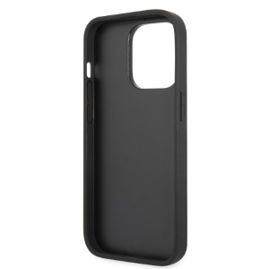 Husa pentru iPhone 14 Pro Max - Karl Lagerfeld Hardcase Glitter (KLHCP14XG2CPS) - Silver Choupette Patch - Img 4