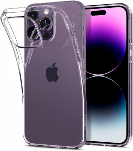 Husa pentru iPhone 14 Pro Max - Spigen Liquid Crystal - Clear - Img 2