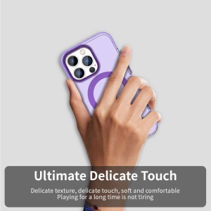 Husa pentru iPhone 14 Pro Max - Techsuit CandyCase MagSafe - Purple - Img 4