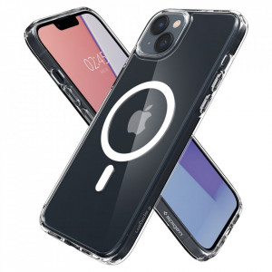 Husa pentru iPhone 14 - Spigen Ultra Hybrid MagSafe - White - Img 4
