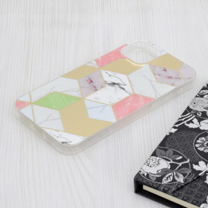 Husa pentru iPhone 15 Plus - Techsuit Marble Series - Purple Hex - Img 3