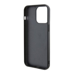 Husa pentru iPhone 15 Pro Max - Karl Lagerfeld Hardcase Glitter Fixed (KLHCP15XGCNPSG) - Silver Choupette Logo - Img 5