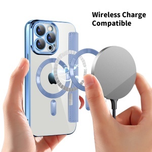 Husa pentru iPhone 15 Pro Max - Techsuit SmartMag Book Case - Light Blue - Img 6