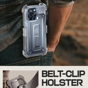 Husa pentru iPhone 15 Pro - Supcase Unicorn Beetle Pro - Clear - Img 4