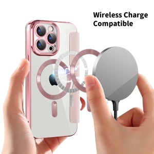Husa pentru iPhone 15 Pro - Techsuit SmartMag Book Case - Pink - Img 6