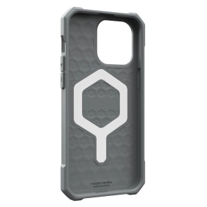 Husa pentru iPhone 15 Pro - UAG Essential Armor MagSafe - Silver - Img 6