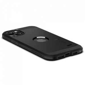 Husa pentru iPhone 15 - Spigen Tough Armor MagSafe - Black - Img 6