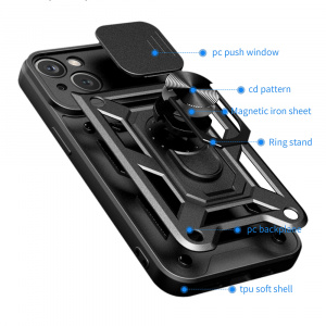 Husa pentru iPhone 15 - Techsuit CamShield Series - Rose Gold - Img 5