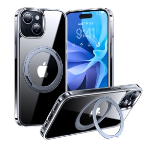 Husa pentru iPhone 15 - Torras Ostand Pro Series - Clear - Img 1
