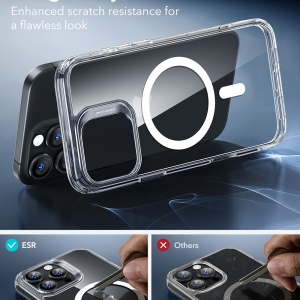 Husa pentru iPhone 16 Pro - ESR Classic Hybrid HaloLock - Clear - Img 8