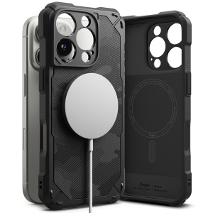 Husa pentru iPhone 16 Pro Max - Ringke Rugged Gear MagSafe - Camo Black - Img 4