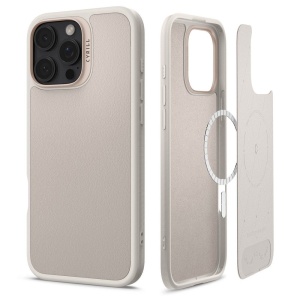Husa pentru iPhone 16 Pro Max - Spigen Cyrill Kajuk MagSafe - Cream - Img 1