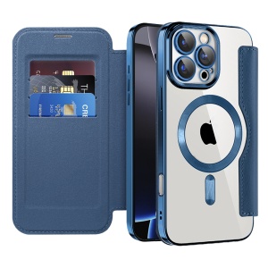Husa pentru iPhone 16 Pro Max - Techsuit SmartMag Book Case - Blue