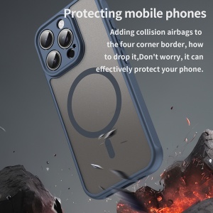Husa pentru iPhone 16 Pro - Techsuit HaloFrost II MagSafe - Navy Blue - Img 5