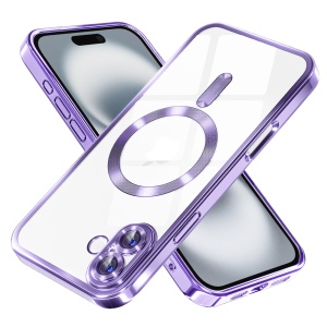 Husa pentru iPhone 16 - Techsuit Luxury Crystal MagSafe - Light Purple