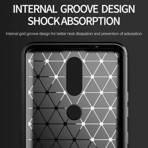 Husa pentru Nokia 2.4 - Techsuit Carbon Silicone - Black - Img 4