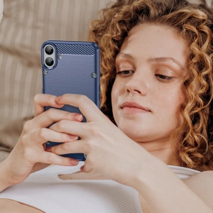 Husa pentru Nothing CMF Phone 1 - Techsuit Carbon Silicone - Blue - Img 6