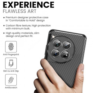 Husa pentru OnePlus 12 - Techsuit CarbonFiber - Black - Img 7
