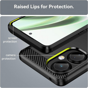 Husa pentru OnePlus Nord CE 3 Lite - Techsuit Carbon Silicone - Black - Img 6