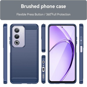 Husa pentru Oppo A80 5G - Techsuit Carbon Silicone - Blue - Img 5